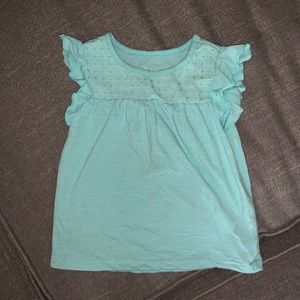 5/$25!! Girls mint summer shirt.